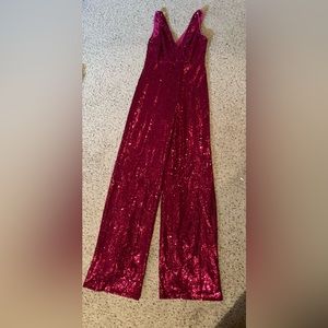 Pink Sequin Jumpsuit
